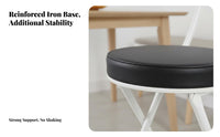 Cushioned Desk Chair Foldable Design Home Furniture Easy to Stow for Homeowners