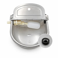 1 Piece Automatic Water Bowl Livestock Waterer Auto Fill Float Valve Float Ball Valve Durable Stainless Steel Rounded Basin Suitable for Farm Animals Pastures Barns