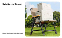 Low-to-Ground Camp Chair Stable Structure Low-to-Ground Camp Armchair Heavy Duty