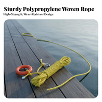 Highly Buoyant Floating Life Saving Rope High Strength Water Rescue Throw Line Long-Lasting Material for Boaters, Flood Control, Boating