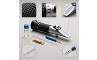 Refractometer with Dropper Two-scaleScale Honey Tester with Screwdriver Sugar Concentration Refractometer Easy to Use Honey