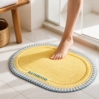 Absorbent Non-Slip Bathroom Mat for Toilet and Shower Area