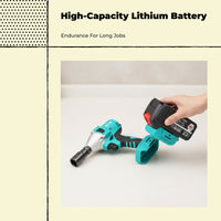 Cordless brushless torque wrench, lithium battery