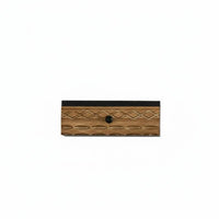Carved Drawer Shelf Retro Design Floating Shelf Assembly Distressed Finish