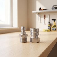 Water Outlet Adapter with Quick Coupling Stainless Steel M22 Hose Connector Quick Connect Adapter Corrosion-Resistant