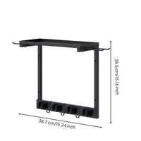 Wall-Attached Cleaning Rack Hanging Clips Cleaning Tool Rack Multi Functional Utility Shelf