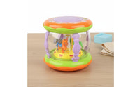 Infant Hand Pat Drum Early Educational Infant Hand Drum Multifunctional Musical Rotating Display Toy for Infants, Young Children, Bedtime