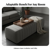 Tufted Bed-End Ottoman Multi-Purpose Upholstered Bench Comfortable paddinging Sturdy Frame for Homeowners, Retail Space, Bedroom