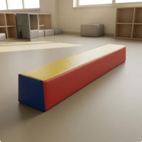 Foam Balance Beam Angled Sides Sensory Balance Beam Multicolor Training Equipment for Young Children, Preschoolers