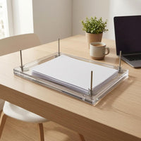 Acrylic Paper Press Rectangular Office Supply Large Size