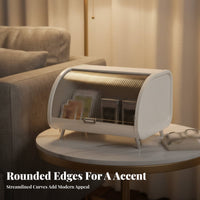 Roll-Top Storage Bin Long-Lasting Roll-Top Bread Box Moisture Resistant