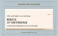 Slim dimmable LED spotlight
