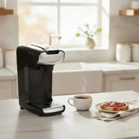 Single-Button-Button Operation Capsule Coffee Brewer Easy to Clean 2-in-1 Coffee Brewer Quick Brew Automatic Power Shut down for Home, Office, Dorm Room