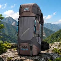 60L Hiking Backpack Water Resistant Rucksack for Multi-Day Hikes Camping