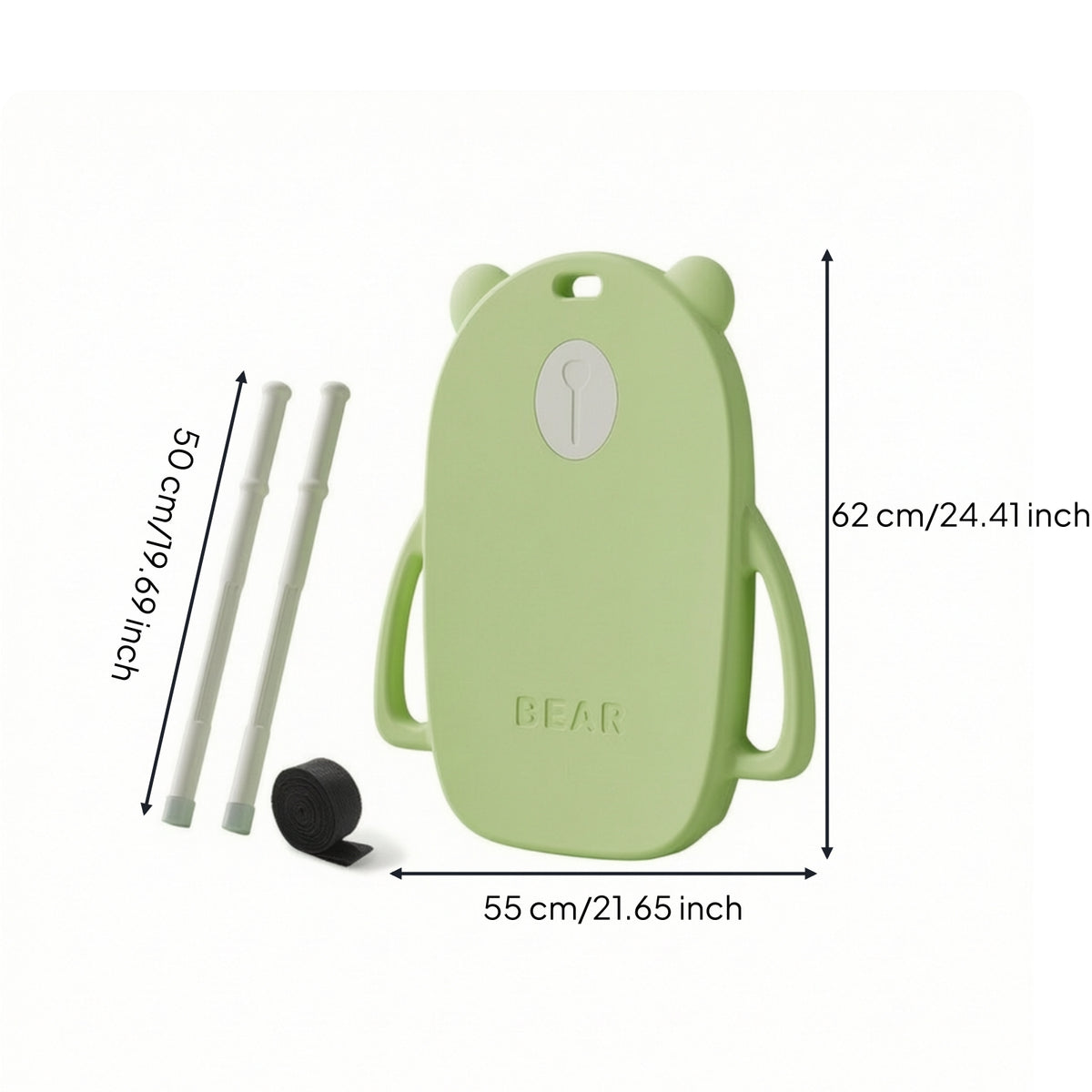 Indoor Bear-Shaped Scooter Board Sensory Six-Wheel Scooter Board Outdoor Toy Quiet for Children