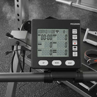 Display Screen Fitness Console Rectangular Electronic Fitness Console Black
