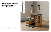 Commercial Grade Wooden Pilates Wunda Chair Full Body Workout Pilates Stability Chair High-Quality Springs Fitness Equipment Multi-Functional for Personal Trainers, Physical Rehabilitation Patients, Mind-Body Practice Studio, Rehabilitation Center, Home