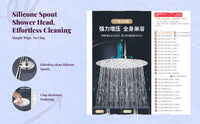 High-pressure handheld shower