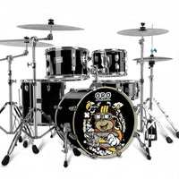 Kids Cartoon Drum Kit, Compact, Jazz Drum, Beginner, Entry, Professional Performance