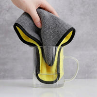 Super Absorbent Microfibre Towel and Car Drying Towel, 80/20 Polyester-Polyamide Blend, Easy Wring Towel with Bound Seams for Drying