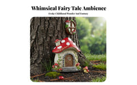 Miniature Tree Door and Panes Resin Material Fairy Door and Panes Set