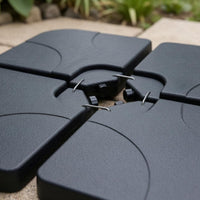Square Umbrella Base Weighted Water-Fillable Umbrella Base Metal Support Structure Outdoor Equipment