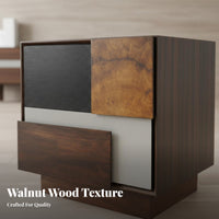sturdy Wood Construction Nightstand with Drawers and Shelf elegant aesthetic Single-Drawer End Table with Shelf Distressed Finish Bedside Cabinet Modern Design for Homeowners, Parents, Students, Guest Room, Hallway, Office, Nursery