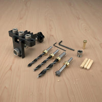 3 in 1 Aluminum Alloy Body Dowel Drilling Guide Adjustable Width