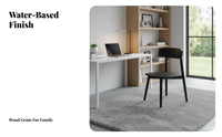 Upholstered Seat Wooden Chair Nordic design Kitchen Seating Minimalist Aesthetic Ergonomic for Design lovers, Families