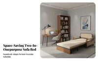 Foldable Pull-extendable Sofa Bed expandableableable transformable Couch Multi-Functional Living Room Furniture 2-in-1 Design for Apartment Dwellers, homeowners, Students, Small areas, Office