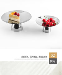 轻奢简约高脚圆形果盘糖果盘样板房家居零食干果碟收纳摆件装饰品