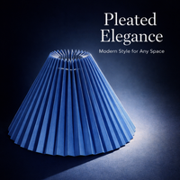 Light Shade Lampshade for Table Lamps with Foldable Pleated Design, Textile for Living Room and Bedroom