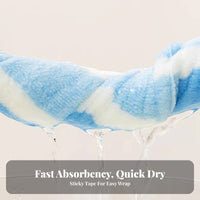 Dog Absorbent Robe Thickened Dog Absorbent Coat Color Block Design Pet Bathrobe for Young Dogs, Kittens, After Bath, Rainy Days, Beach Trips