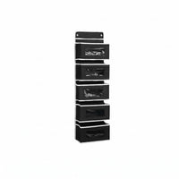 Over Door Pocket Organizer Metal Hooks Clear Window Storage Bag Textile