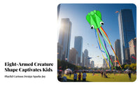 Sea Creature Kite Easy to Fly Frameless Sea Creature Kite No Assembly Required