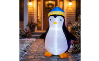 Christmas Inflatable Penguin Outdoor Inflatable Penguin with 5ft for Lawn, Garden