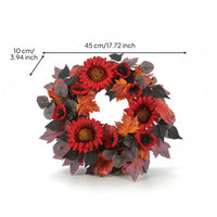 Wreath with Sunflowers Layered Sunflower Wreath Dense for Thanksgiving, Entryway