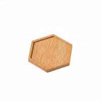 Pot Drainage Tray Multiple Shapes Bamboo Pot Tray Waterproof Round Bamboo Plant Saucer for Indoor, Windowsill, Desktop