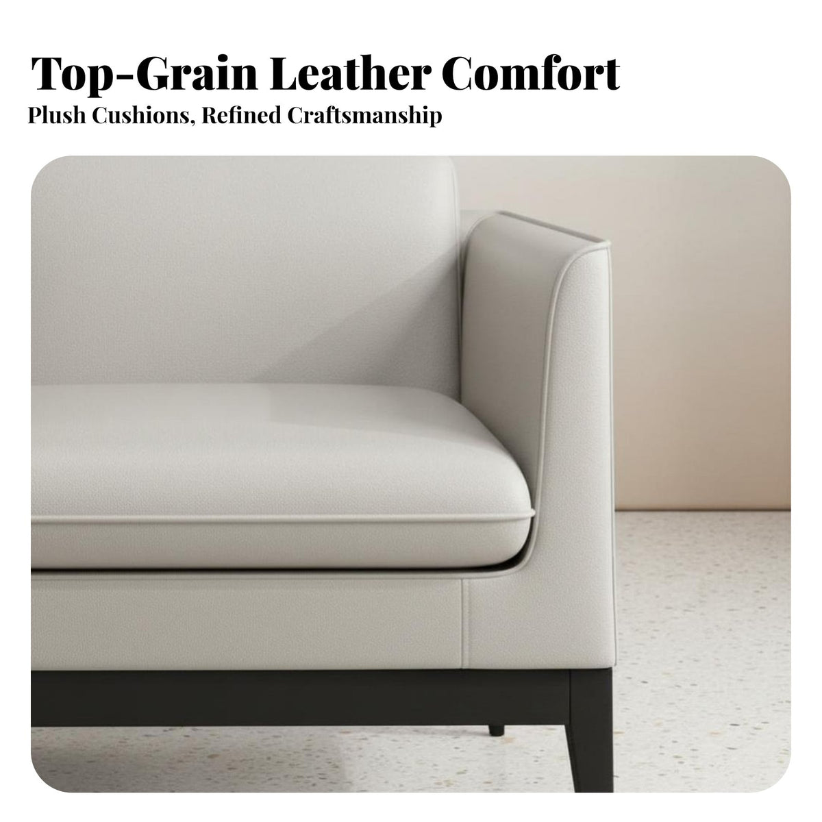Light Luxury Design Modern Loveseat and Ottoman Luxuriously Cushioned Cushioning Reception Seating Minimalist Aesthetic Commercial Furniture Faux Leather Upholstery for Business Owners, Interior Designers, Apartment Dwellers, Beauty Salon, Waiting Room
