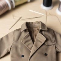 1/6 Scale Long Coat Fashionable 1/6 Scale Figure Coat 12 Inch Doll Overcoat Realistic Intricacy Miniature Overcoat Timeless