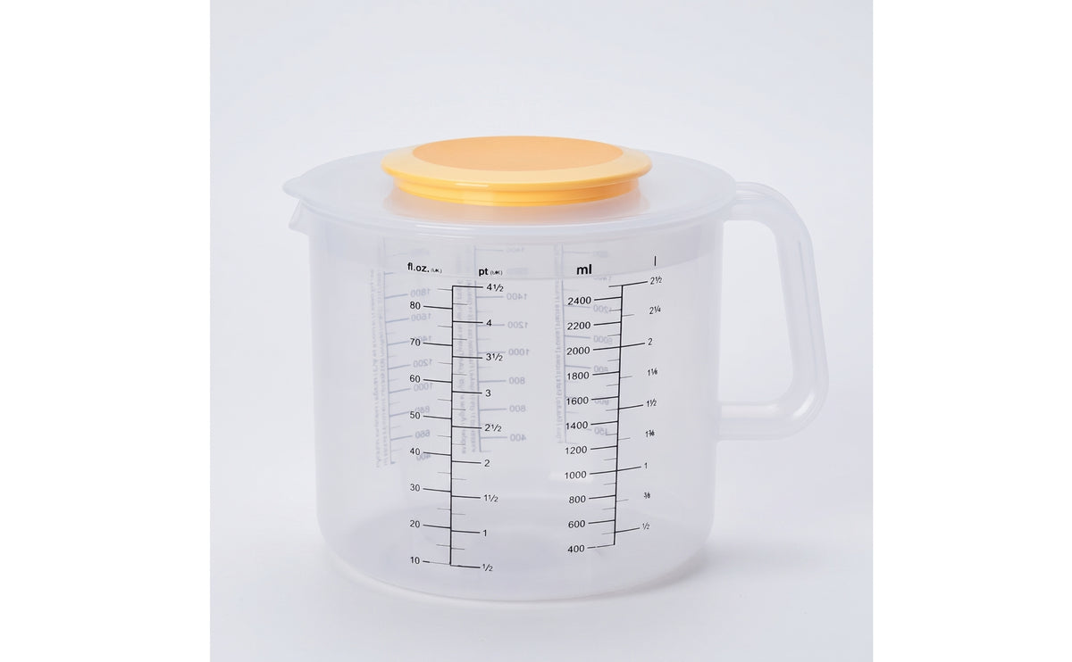 Measuring Cup with Lid Easy to Read Graduated Pitcher with Handle Large-Capacity Measuring Pitcher with Handle for Home Cooks, Pastry-Making