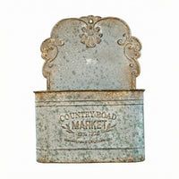 Wall-Mounted Planter Ornate Decorative Wall Basket Sturdy Iron Frame