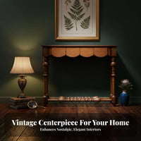 Narrow Sideboard Table with Storage Vintage & Look Narrow Two-Drawer Console Table French Retro Design Adaptable Use