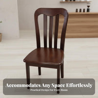 Spindle rear Side Chair hardwood Wood Spindle rear Chair Nordic aesthetic Sturdy Construction for Interior Decorators