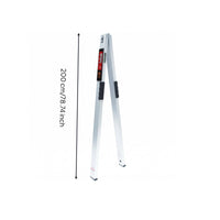 Digital Measuring Straightedge Silver-Gray Foldable Measuring Ruler for Flatness