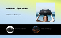 Water-resistant portable speaker