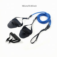 Swimming Resistance Band with Paddles Flexible Dryland Swim Coach with Handles Swim Coach with Paddles versatileUse Portable