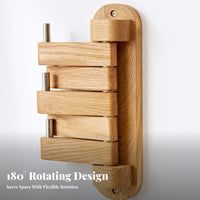 Wooden Peg Rail Nordic aesthetic Coat Hanger Functional Decor for Entrymanner, Bathroom