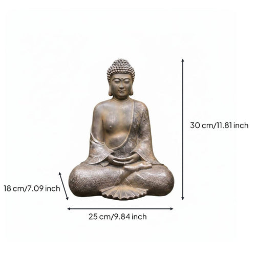 Zen Buddha Ornament Indoor Outdoor Use Meditating Buddha Statue Calming