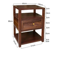 Mortise and Tenon Console Solid Wood Audio Rack Storage Shelf Wooden Amplifier Stand Heavy-duty Stability Suitable for Living Room Home Theater Studio Office